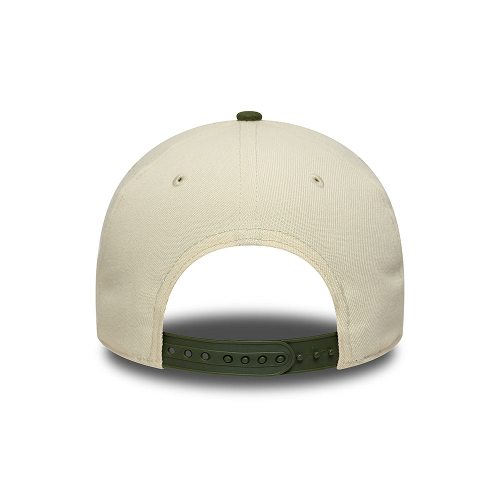 Casquette Snapback 9FORTY MLB World Series Patch A-Frame L.A. Dodgers crème-mousse NEW ERA