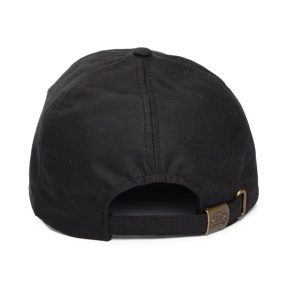 Casquette en Coton Ciré Britannique noir FAILSWORTH