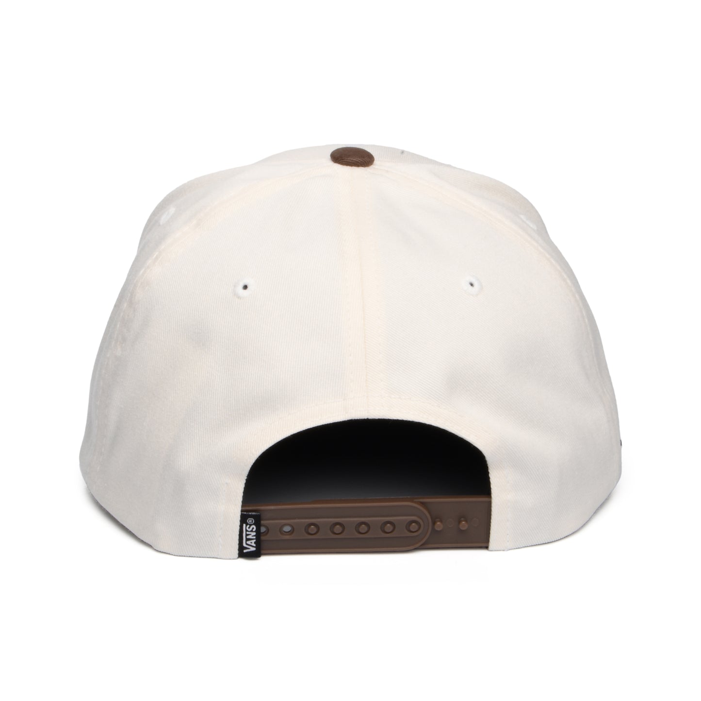 Casquette Snapback à Visière Incurvée Drop V Logo beige-marron VANS