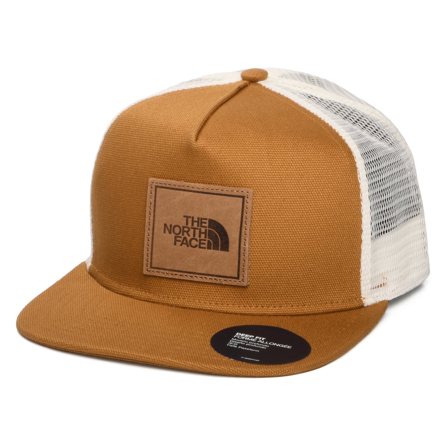 Casquette Trucker à Visière Plate Half Dome beige sable-blanc THE NORTH FACE
