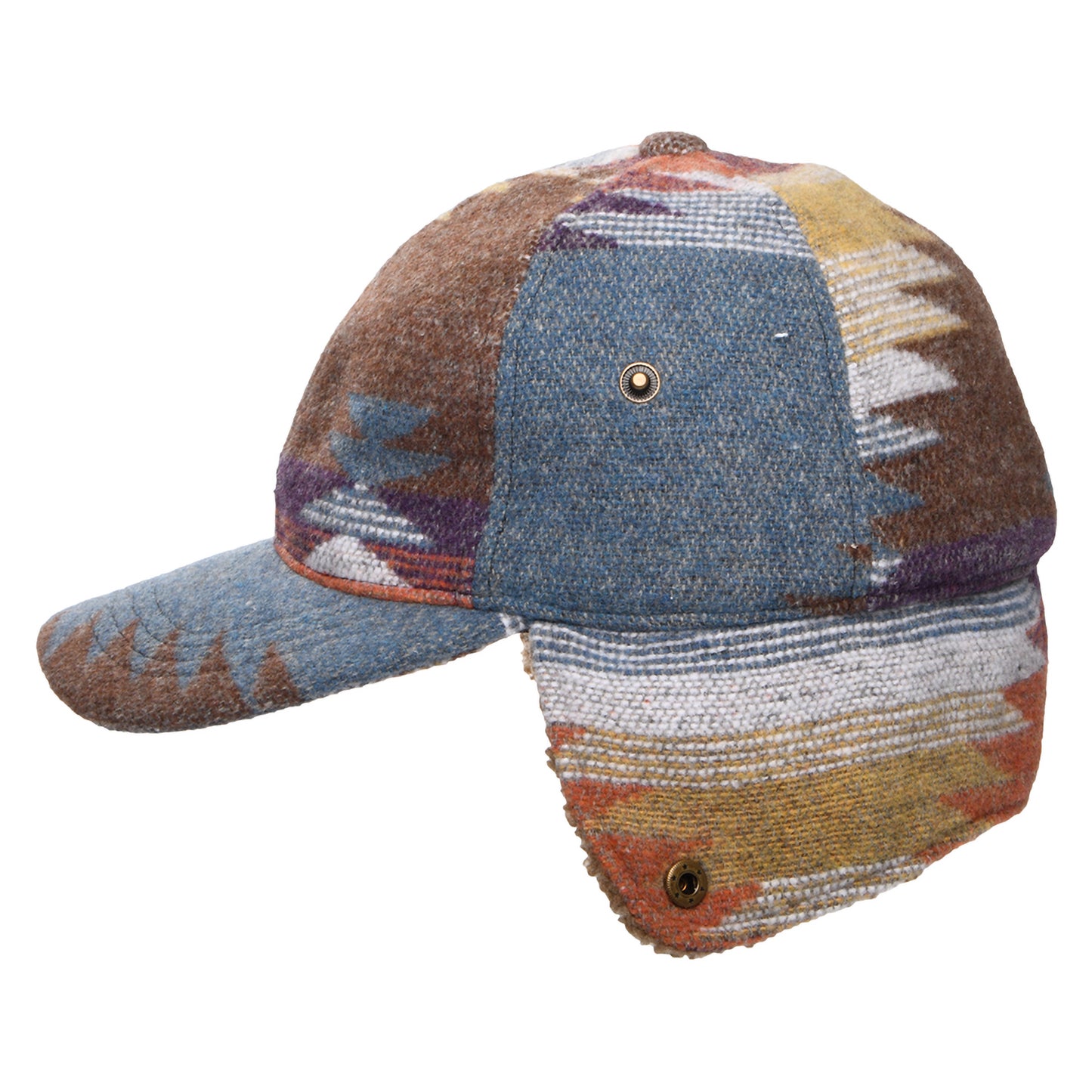 Casquette Avec Protège-Oreilles à Motif Aztèque Sapos denim-multicolore SCALA