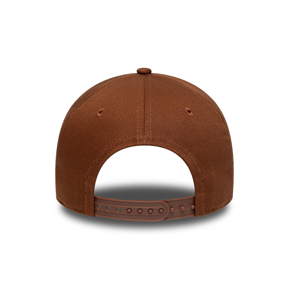 Casquette Snapback A-Frame 9FORTY MLB League Essential L.A. Dodgers marron profond-blanc NEW ERA