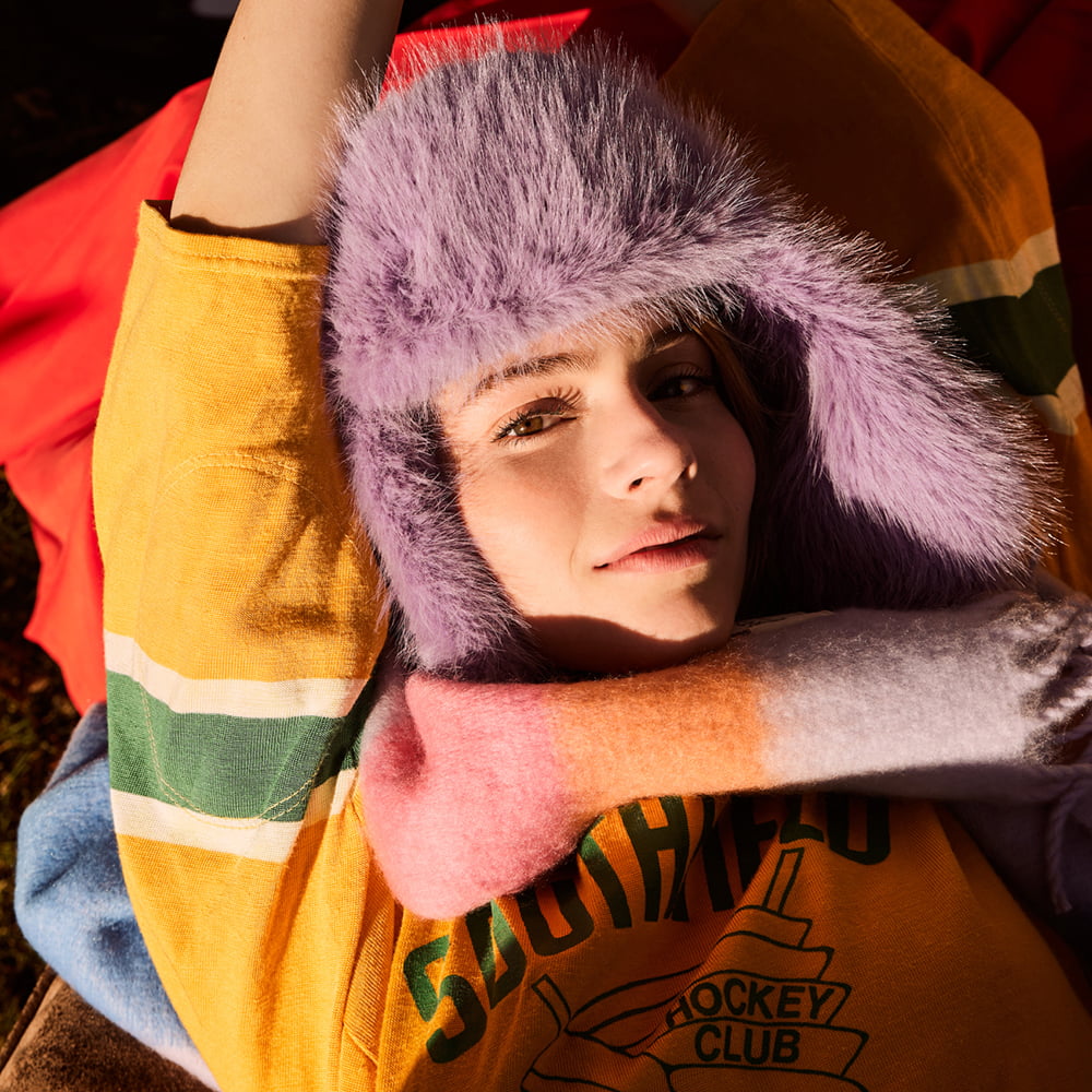 Chapka Recyclée Hawka violette BARTS