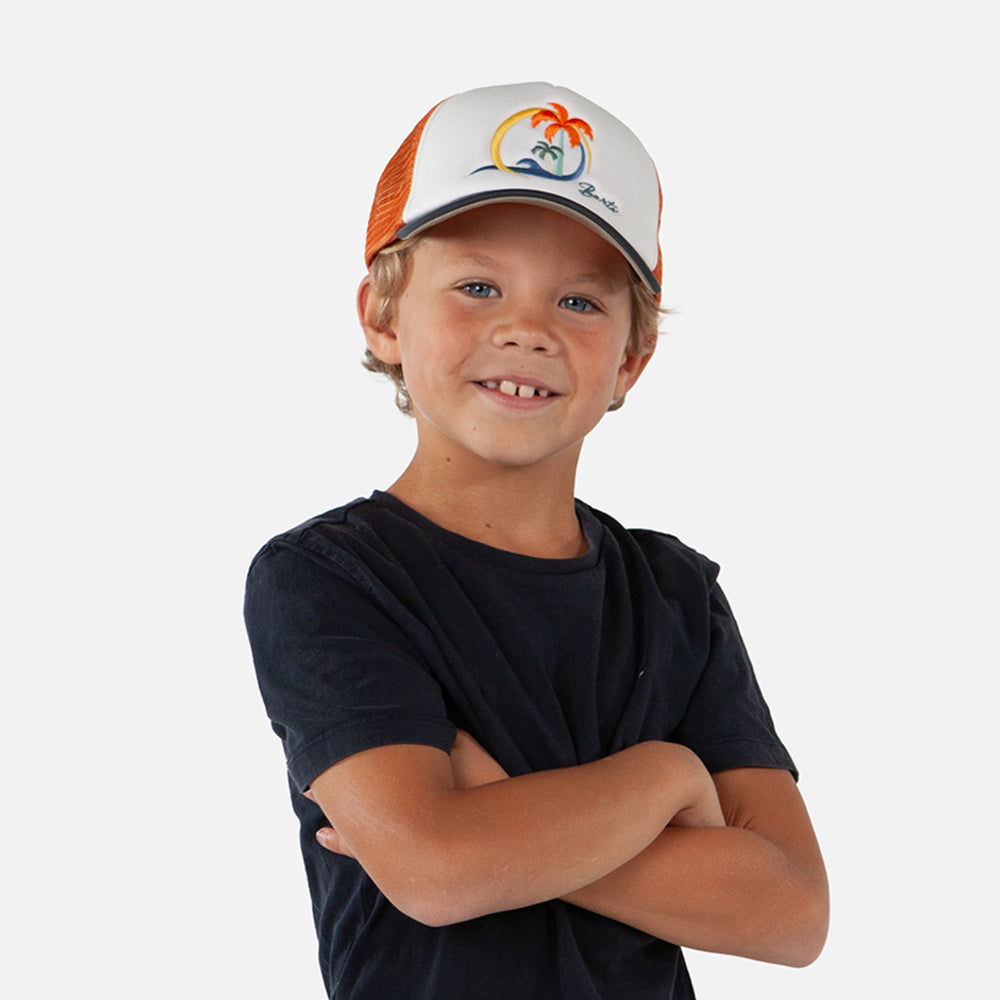 Casquette Trucker Enfant Surfie blanc-orange BARTS