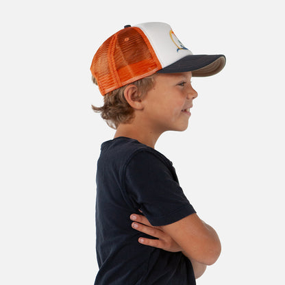 Casquette Trucker Enfant Surfie blanc-orange BARTS