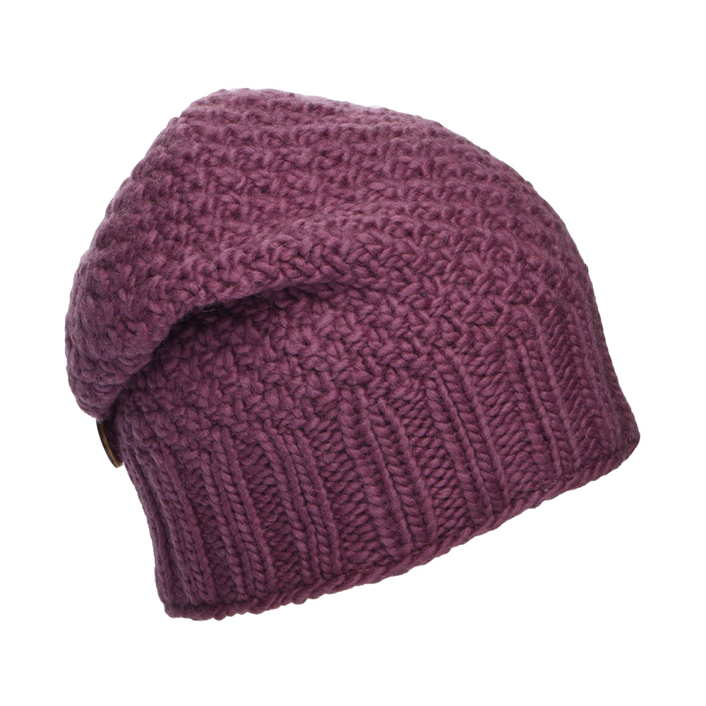 Bonnet Boutonné mauve KUSAN