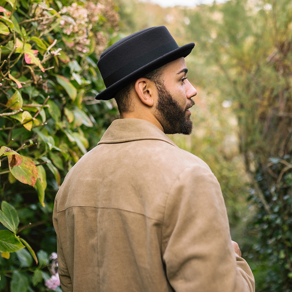 Chapeau Pork Pie déformable noir JAXON & JAMES - VENTE EN GROS