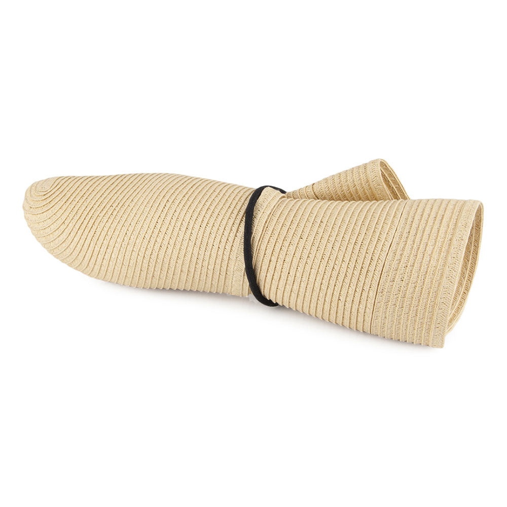 Chapeau Été Pliable Traveller naturel SUR LA TÊTE