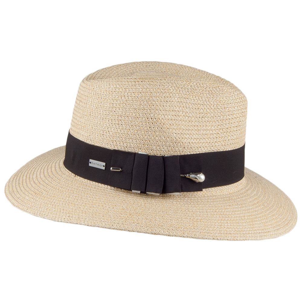 Chapeau Fedora Safari Ellery naturel BETMAR