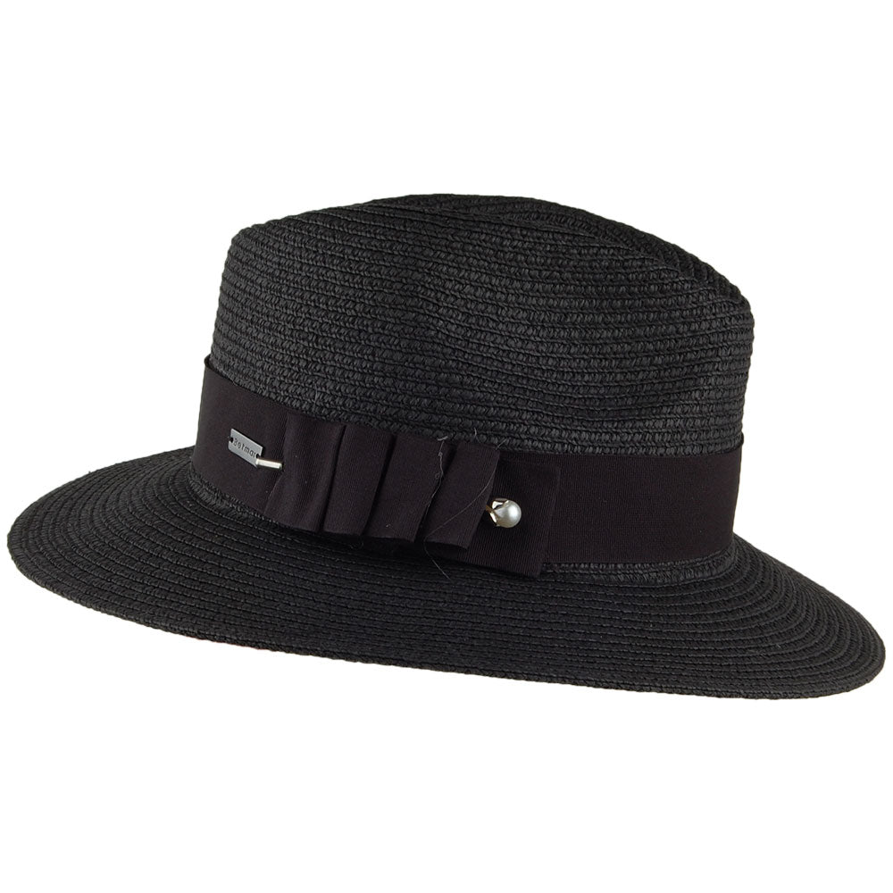 Chapeau Fedora Safari Ellery noir BETMAR
