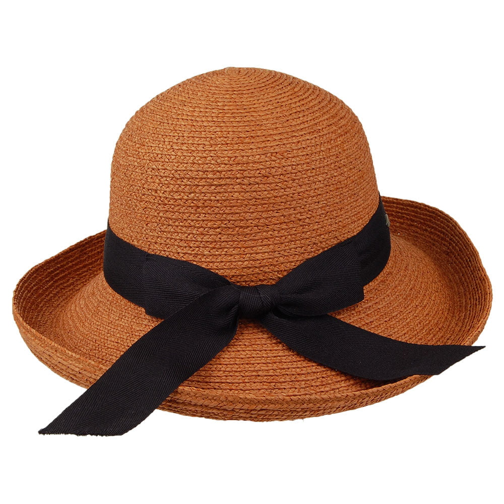 Chapeau Été en Raphia Tressage Fin Ravello thé SCALA