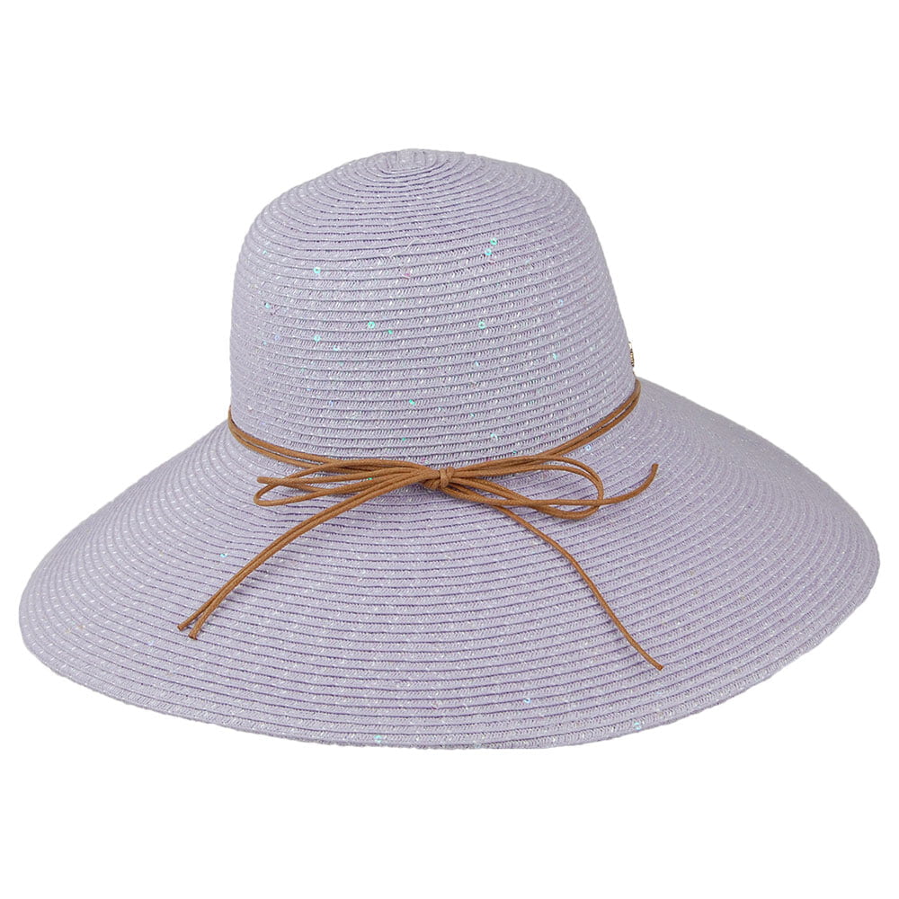 Chapeau Été en Papier Tressé Waverly lavande CAPPELLI