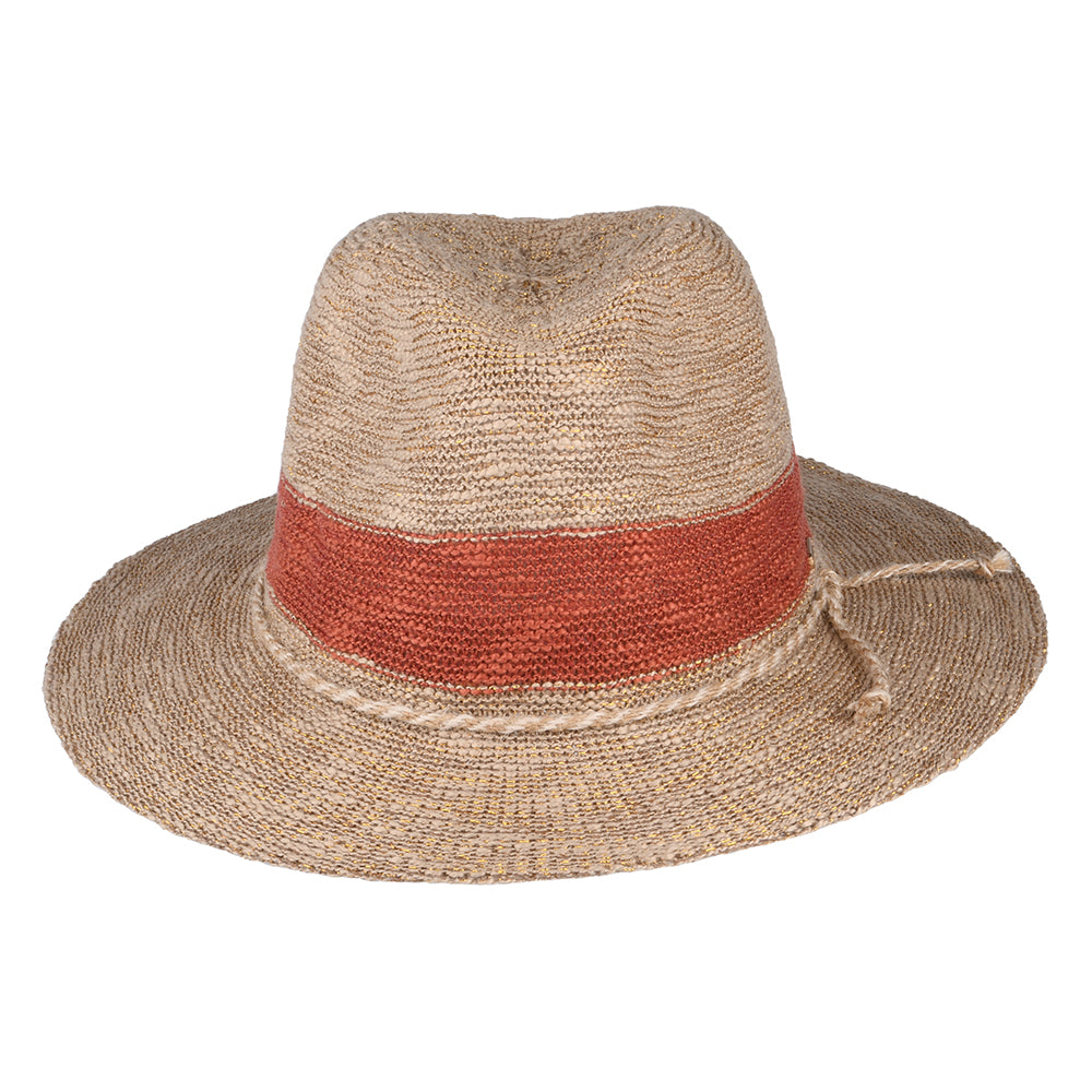 Chapeau Fedora Ponui marron clair-gingembre BARTS