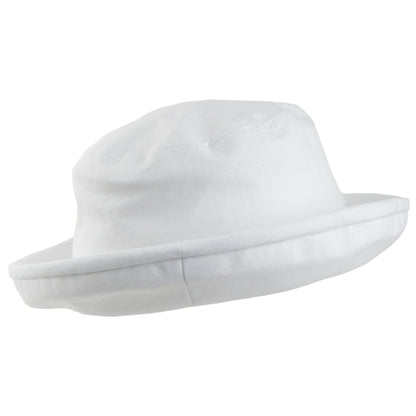 Chapeau Bob Pliable Arbres blanc SUR LA TÊTE
