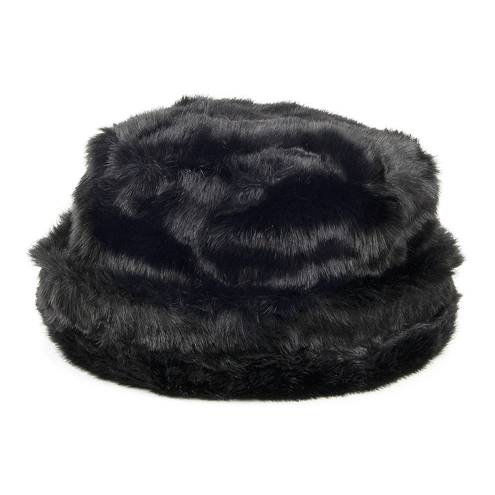 Chapeau Bob Hiver en Fausse Fourrure noir SCALA