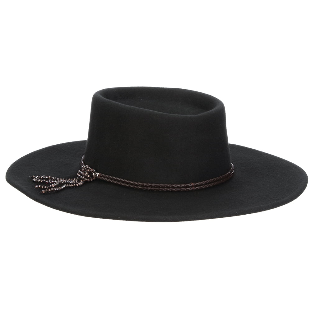 Chapeau Gaucho en Laine Feutrée Gela noir SCALA