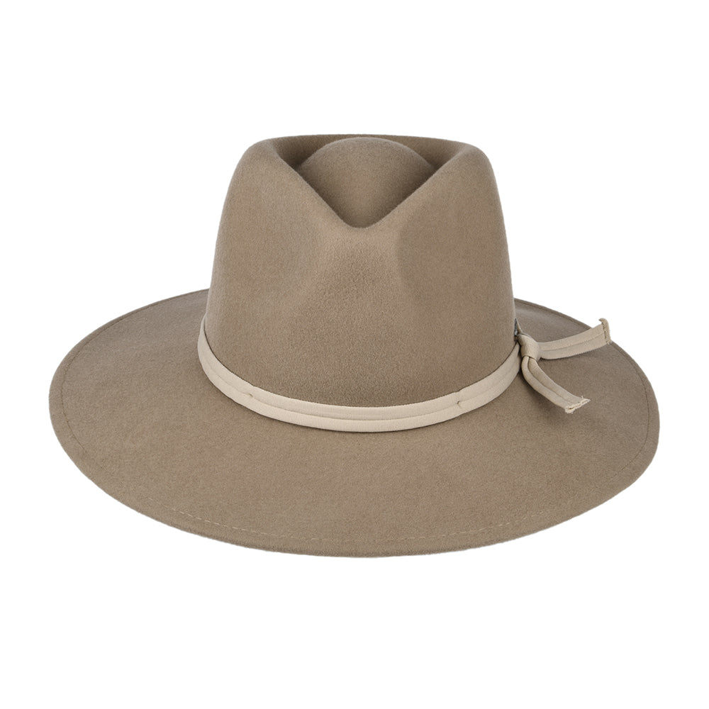 Chapeau Fedora en Laine Feutrée Pliable Joanna camel-beige BRIXTON