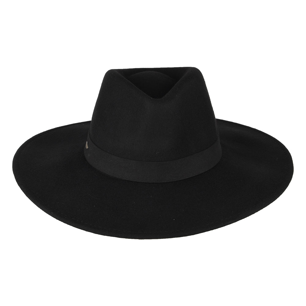 Chapeau Fedora Safari en Laine Feutrée Inaki noir SCALA