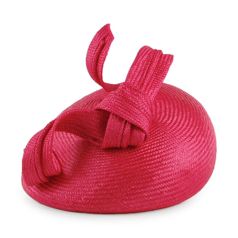 Chapeau Calot en Paille Duchesse De Cambridge framboise WHITELEY