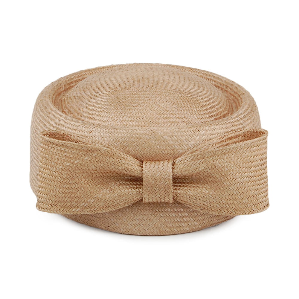 Chapeau Calot en Paille Jackie O beige sable foncé WHITELEY