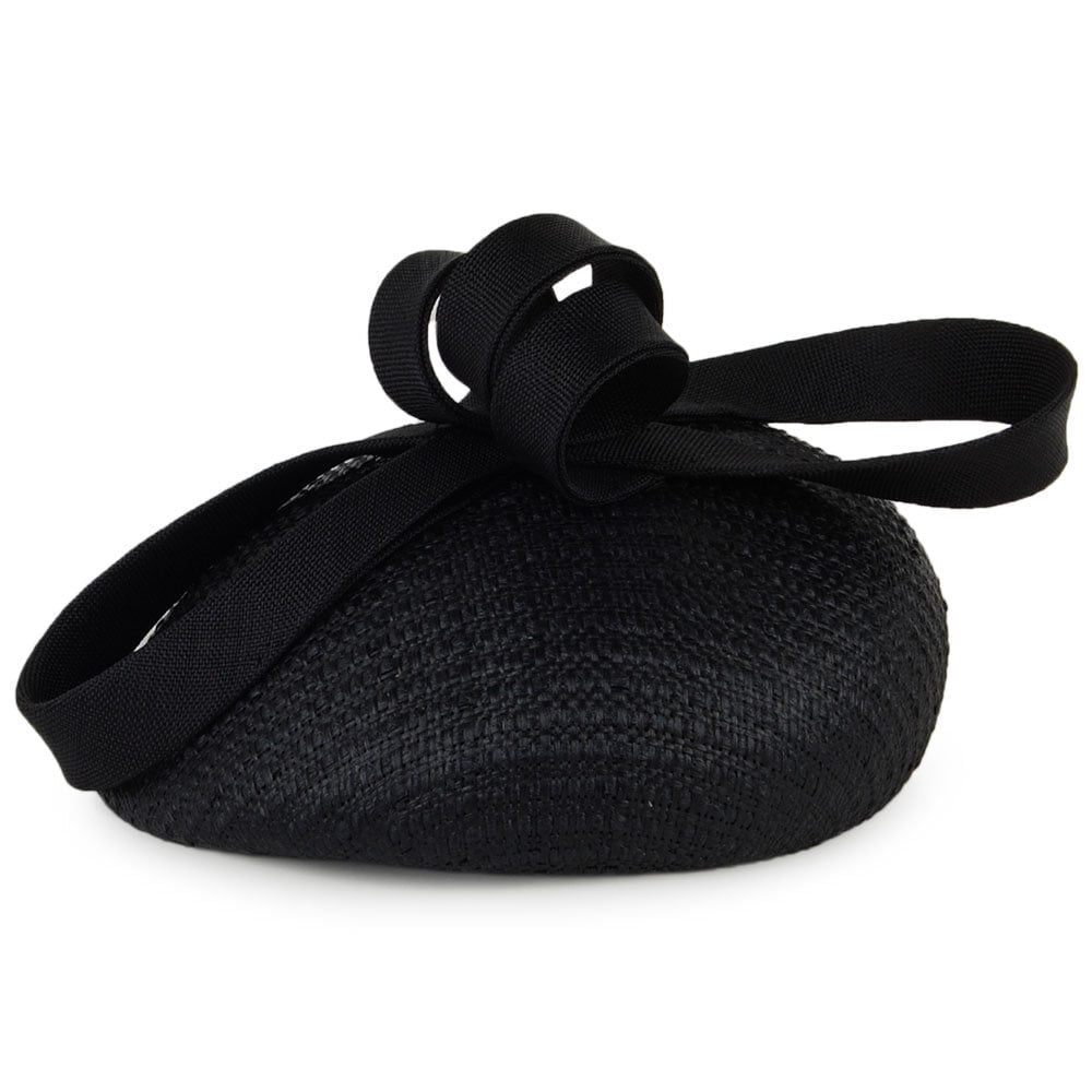 Chapeau Calot en Paille Freya noir WHITELEY