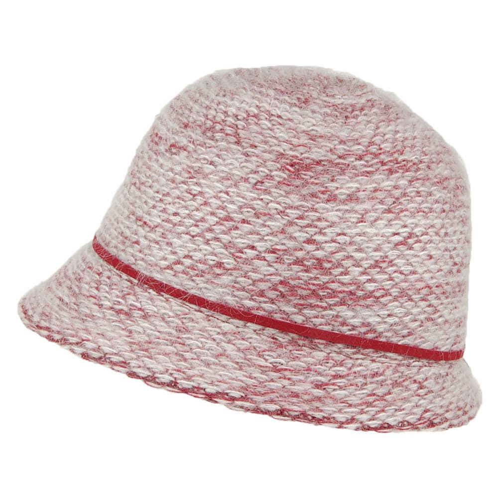 Chapeau Cloche Hiver Lauren mélange de bordeaux DORFMAN PACIFIC