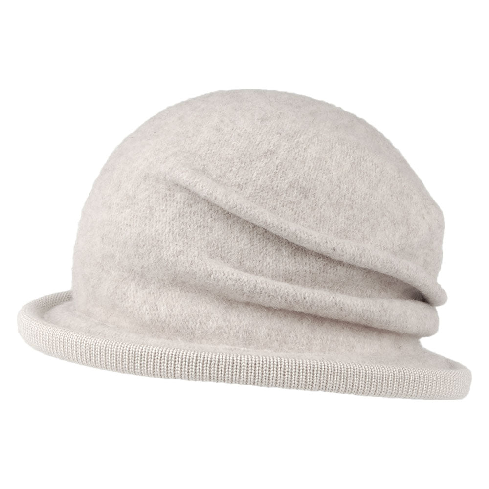 Chapeau Cloche en Laine sable SEEBERGER