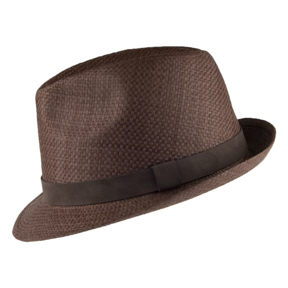 Chapeau Trilby en Paille tabac FAILSWORTH