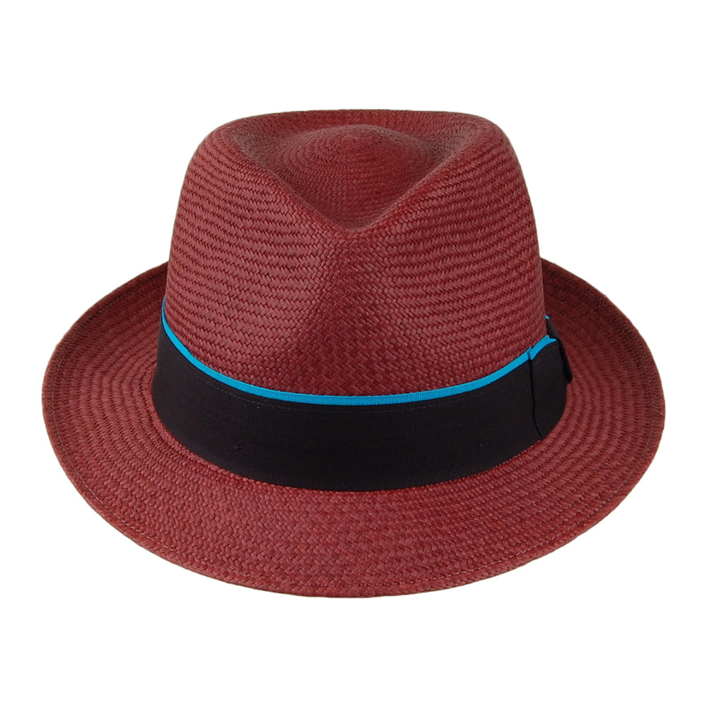 Chapeau Trilby Panama merlot FAILSWORTH