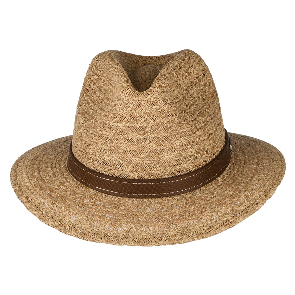 Chapeau Fedora Safari en Raphia Traveller naturel STETSON