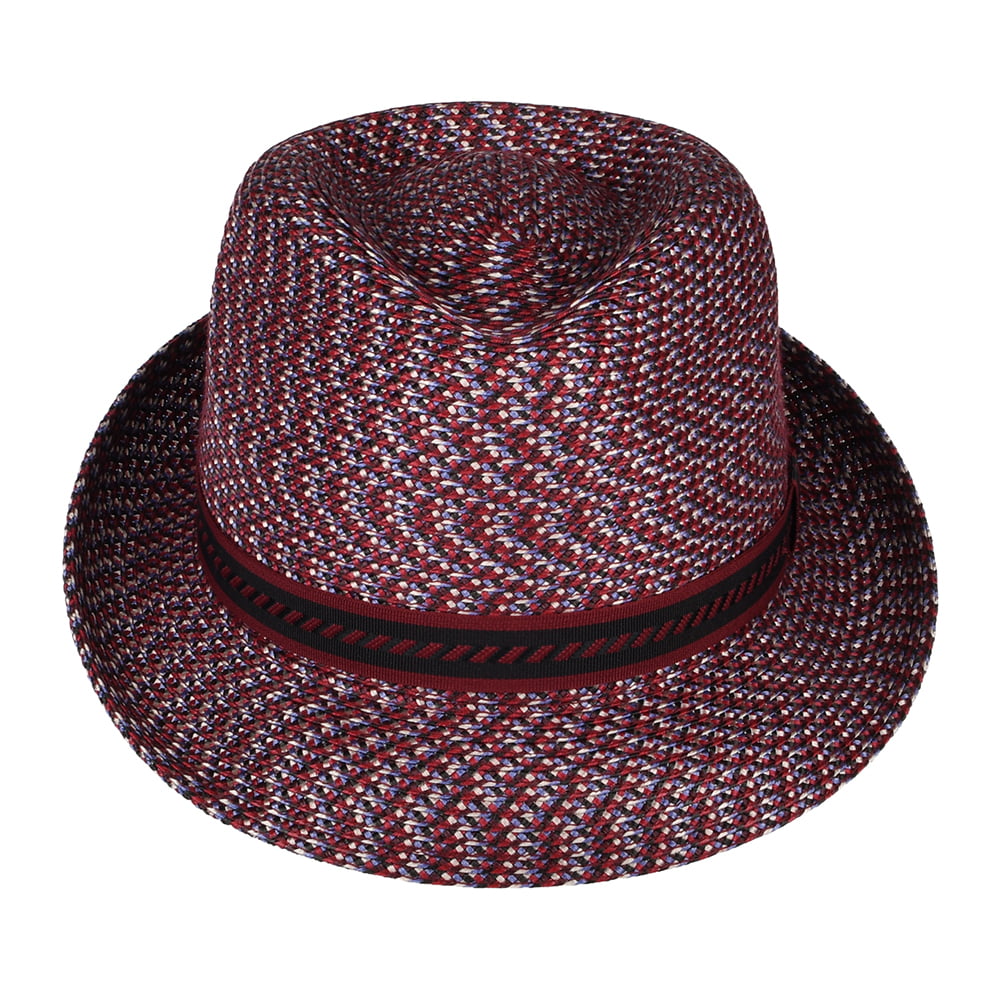 Chapeau Trilby Mannes rouge profond BAILEY