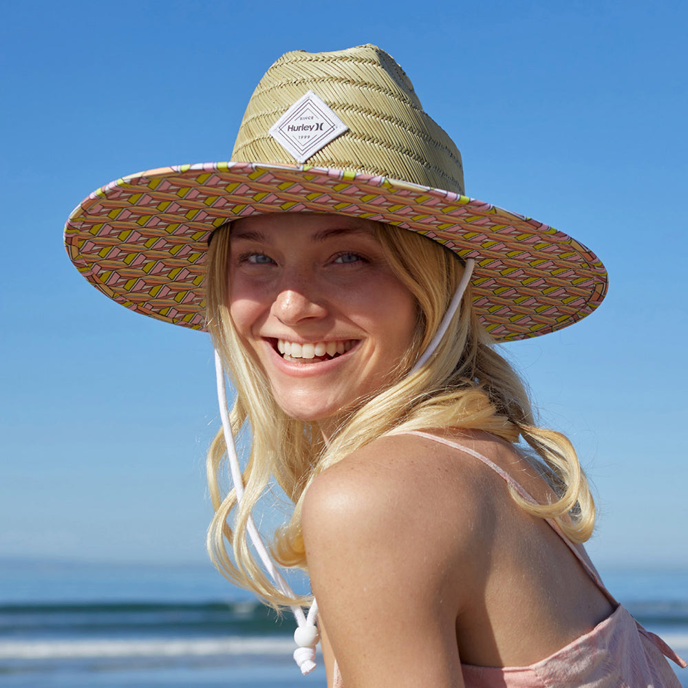 Chapeau Lifeguard Femme en Paille Diamond naturel HURLEY