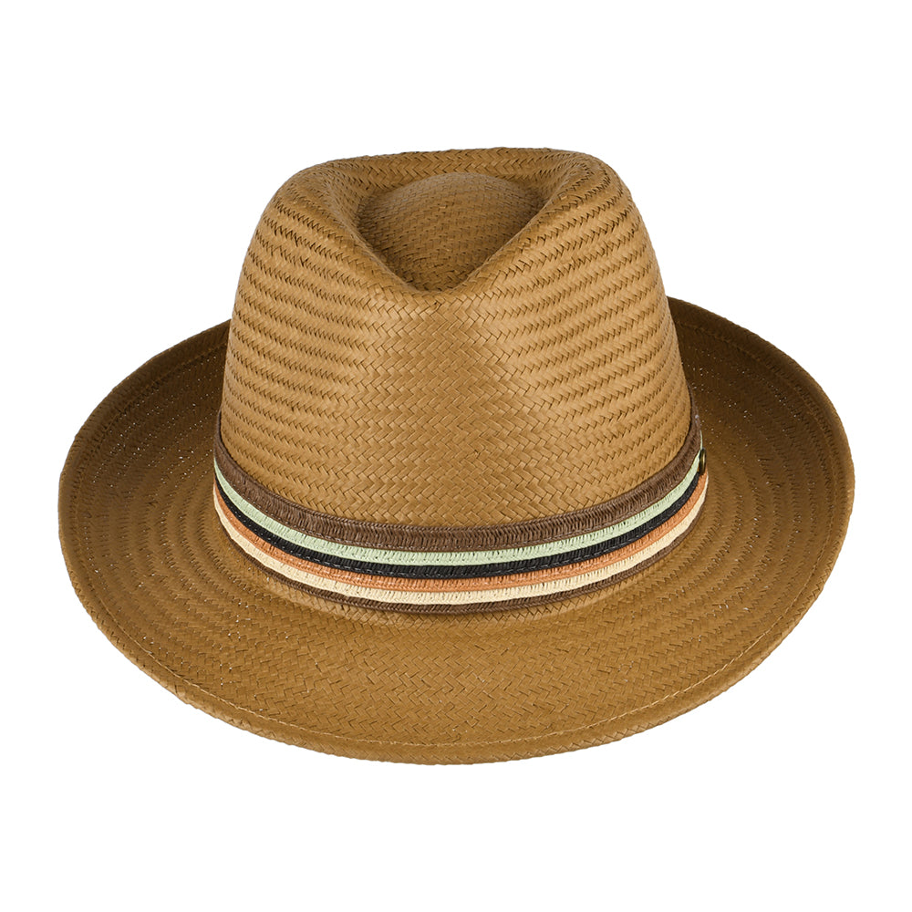 Chapeau Fedora en Paille Toyo Monaco tabac FAILSWORTH