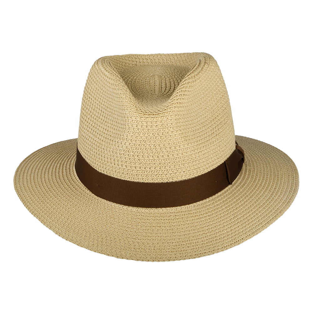 Chapeau Fedora en Paille Toyo Rio naturel BRIXTON
