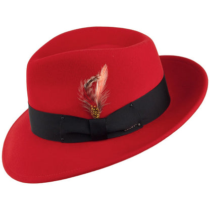Chapeau Fedora Déformable 7002 rouge BAILEY