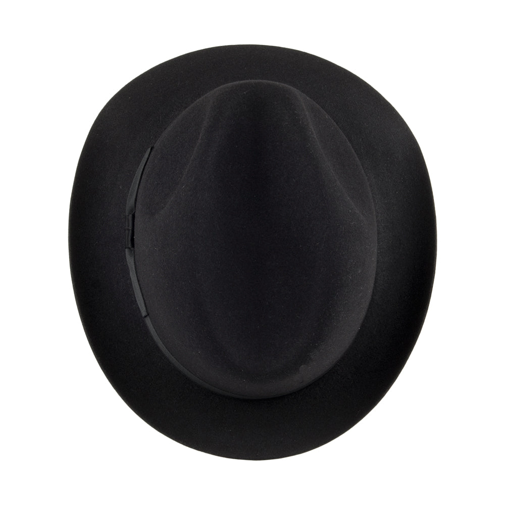 Chapeau Trilby en Fourrure Feutrée Draper noir SIGNES