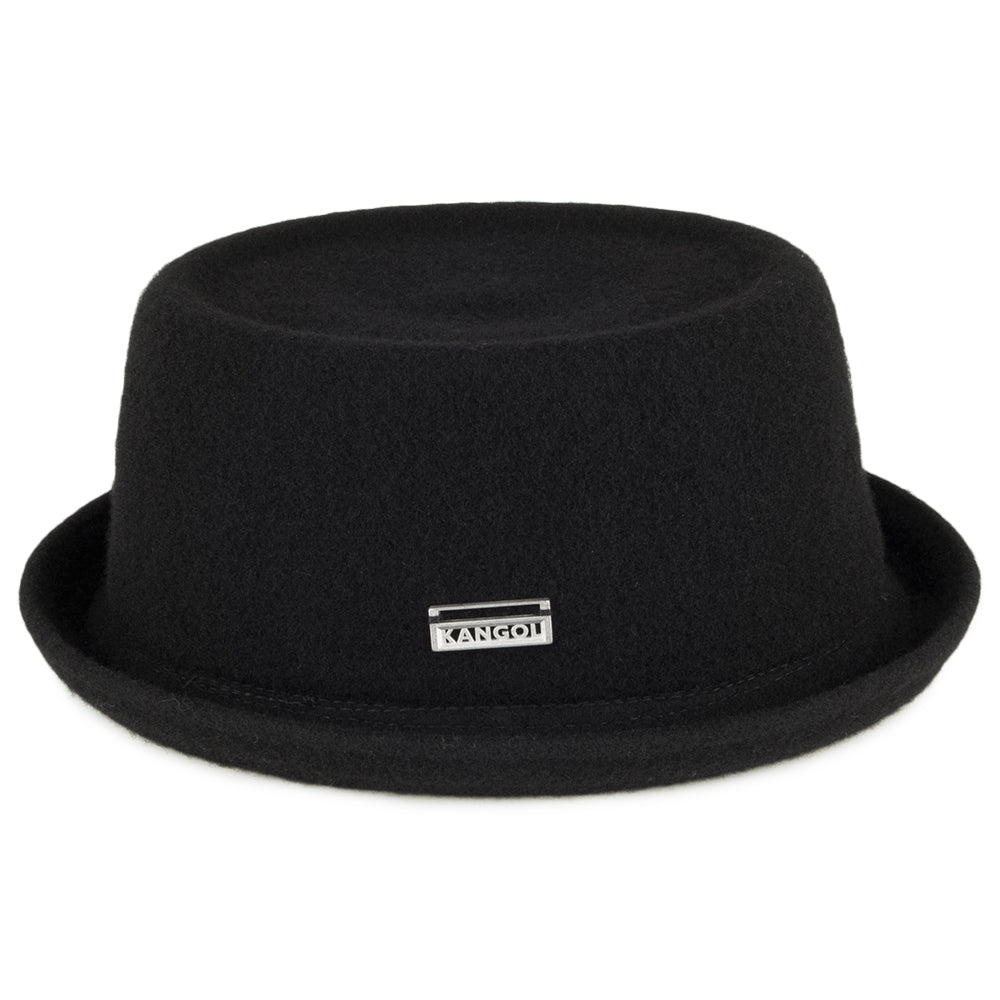 Chapeau Pork Pie en Laine Mowbray noir KANGOL