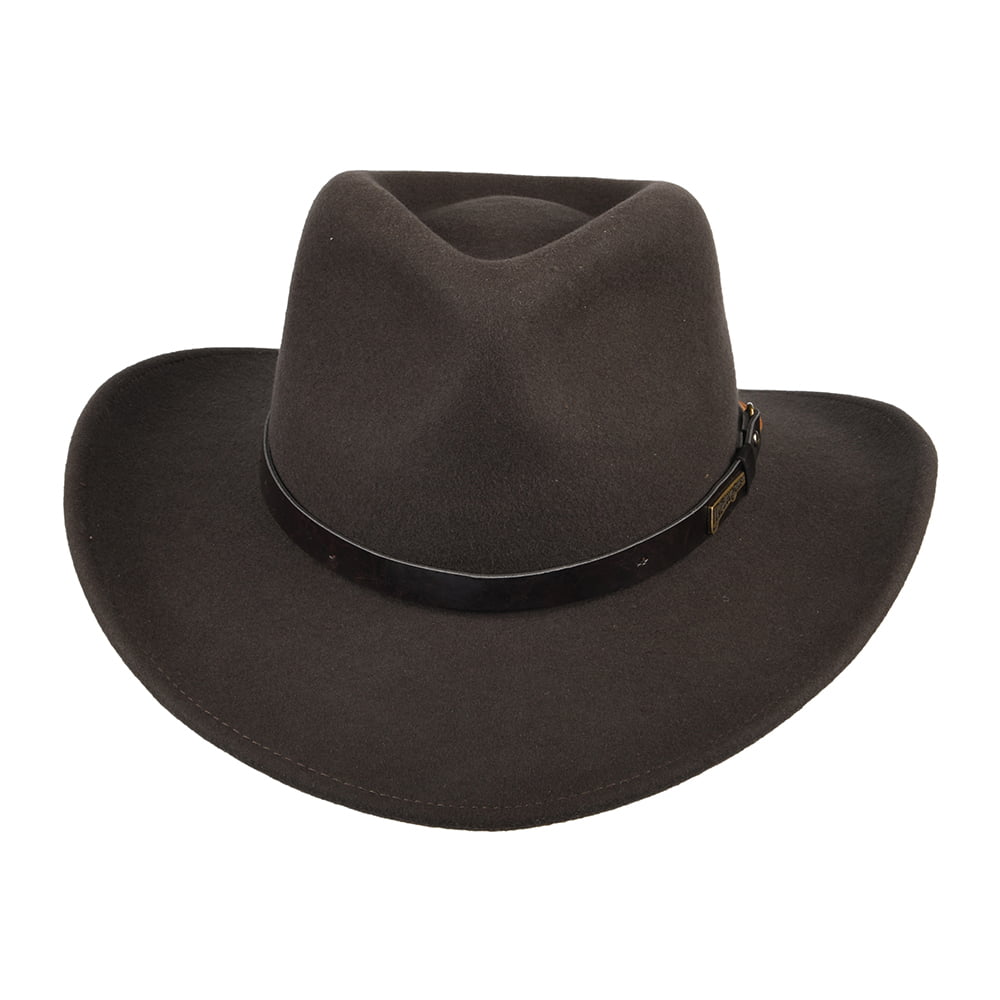 Chapeau Australien en Laine marron INDIANA JONES