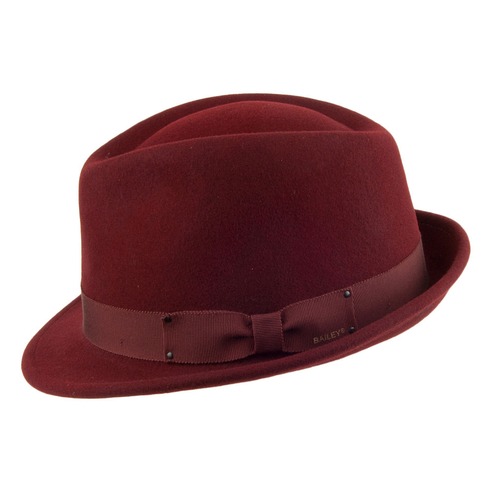Chapeau Trilby Déformable Wynn rouge foncé BAILEY