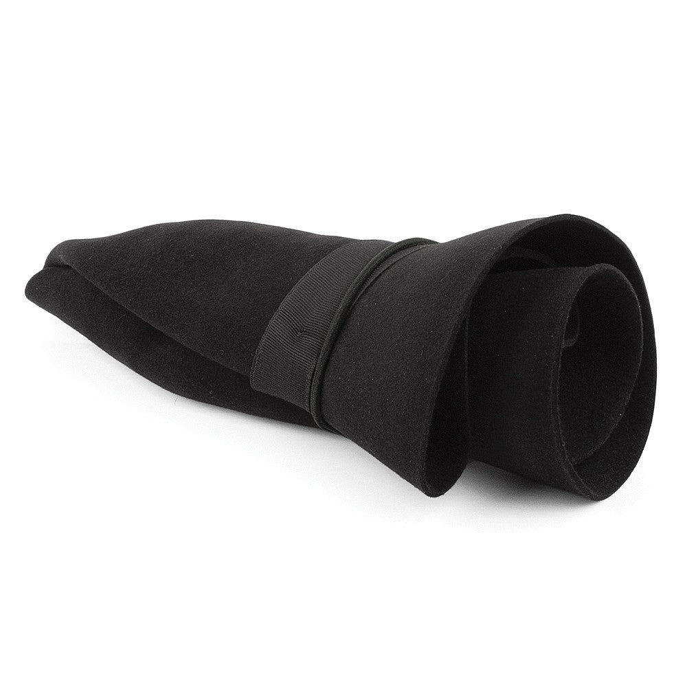 Chapeau Fedora en Fourrure Feutrée Foldaway noir CHRISTYS
