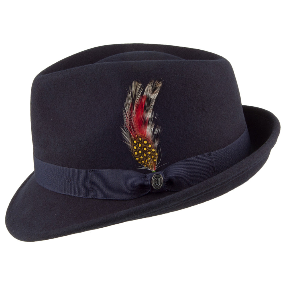 Chapeau Trilby Detroit bleu marine JAXON & JAMES
