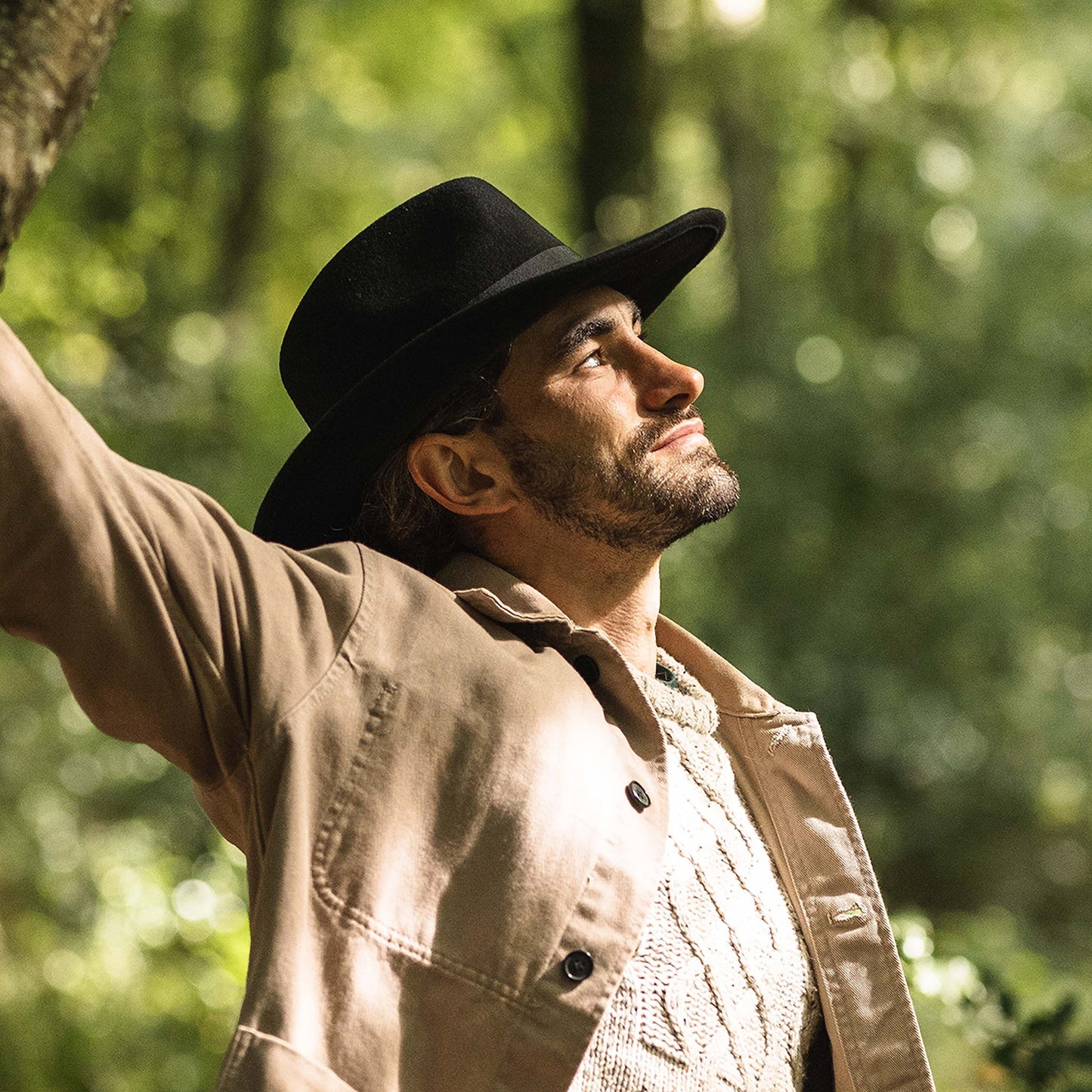 Chapeau Fedora à Bord Large The Author noir JAXON & JAMES