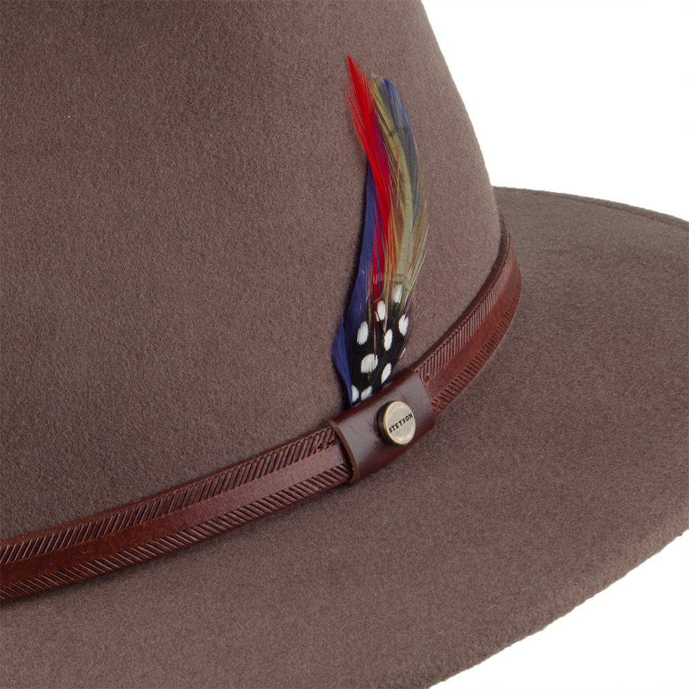 Chapeau Fedora Safari Rantoul marron clair STETSON