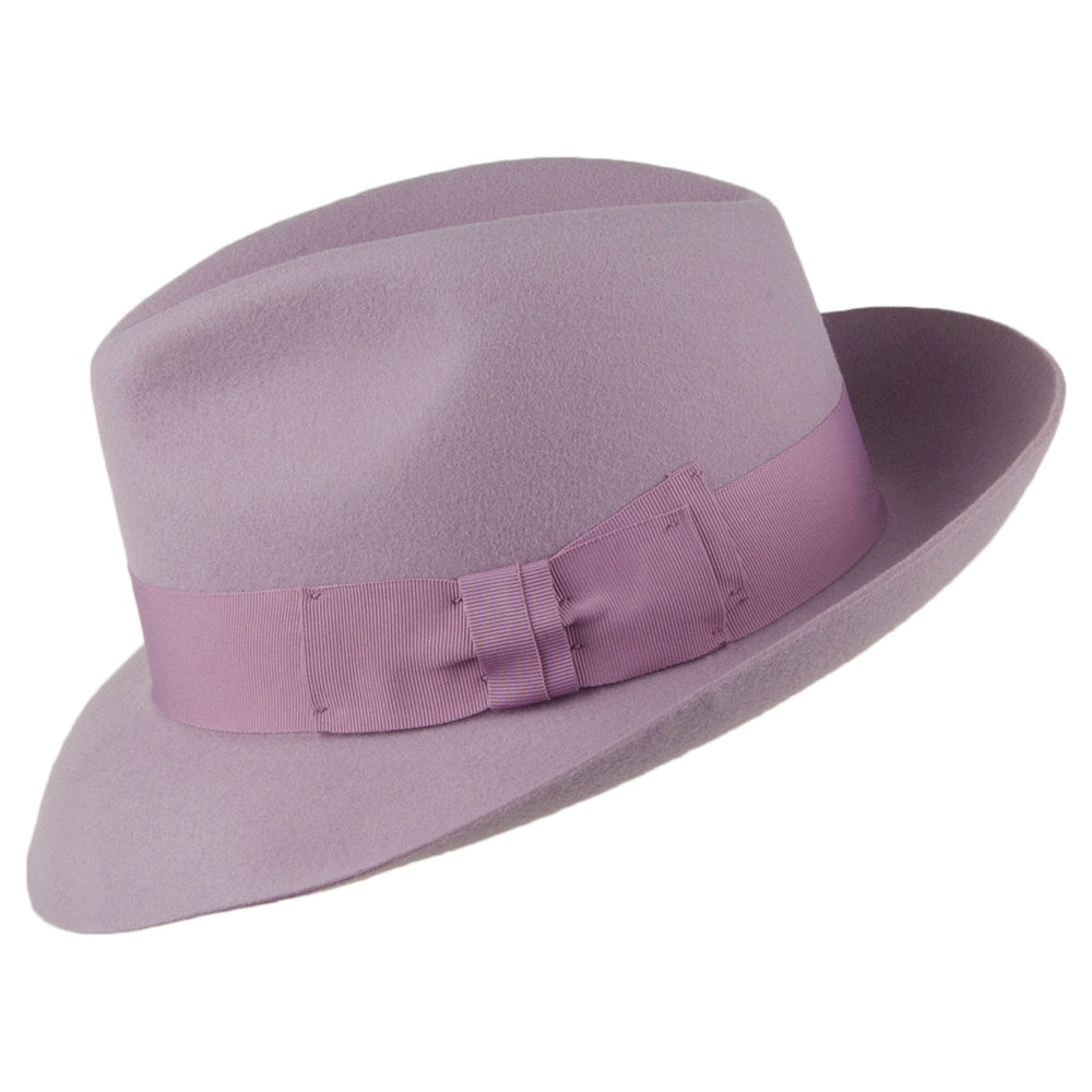 Chapeau Fedora en Laine Feutrée Mayfair lilas DENTON