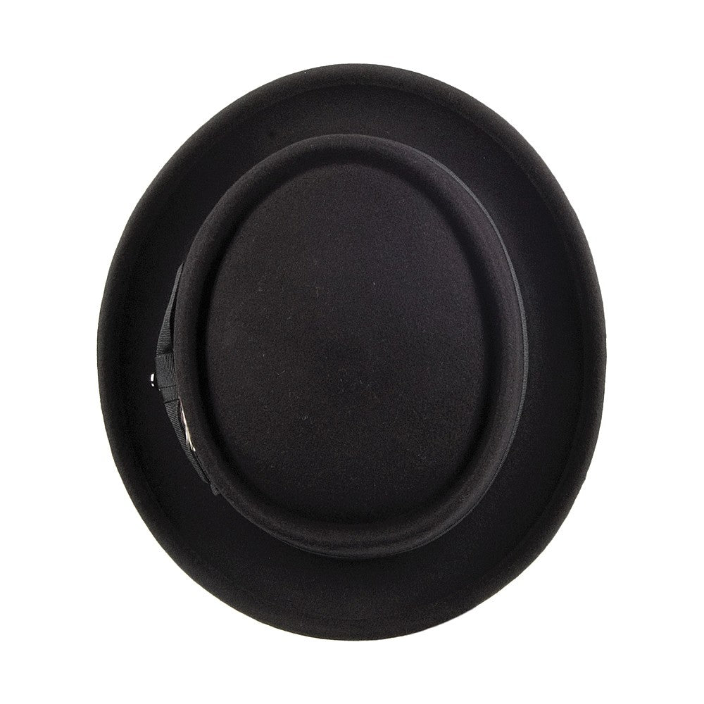 Chapeau Pork Pie en Laine noir JAXON & JAMES