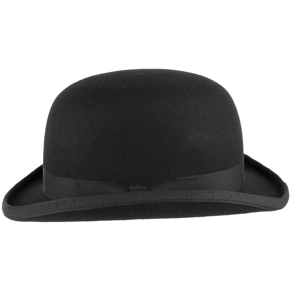 Chapeau Melon en Laine Feutrée noir CHRISTYS