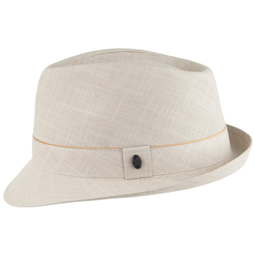 Chapeau Trilby en Coton avoine JAXON & JAMES