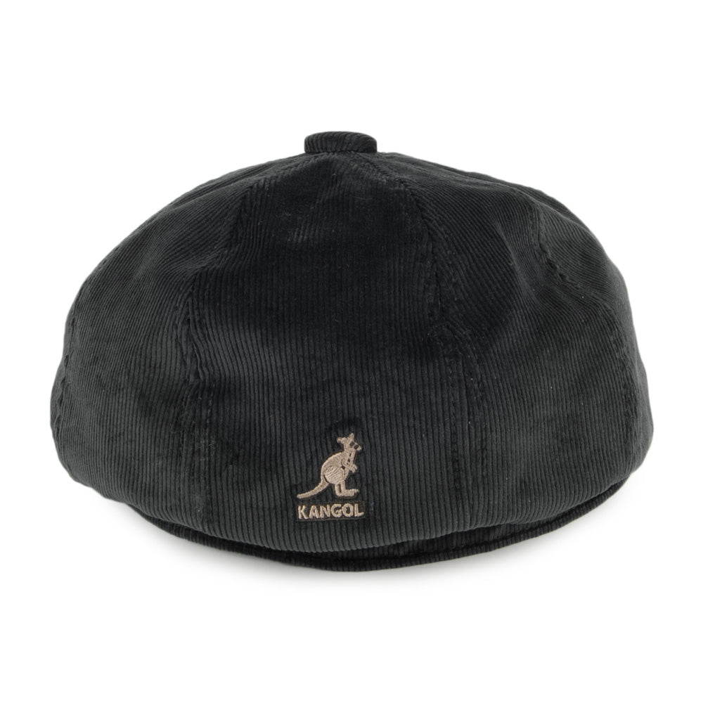 Casquette Gavroche en Velours Côtelé Hawker noir KANGOL