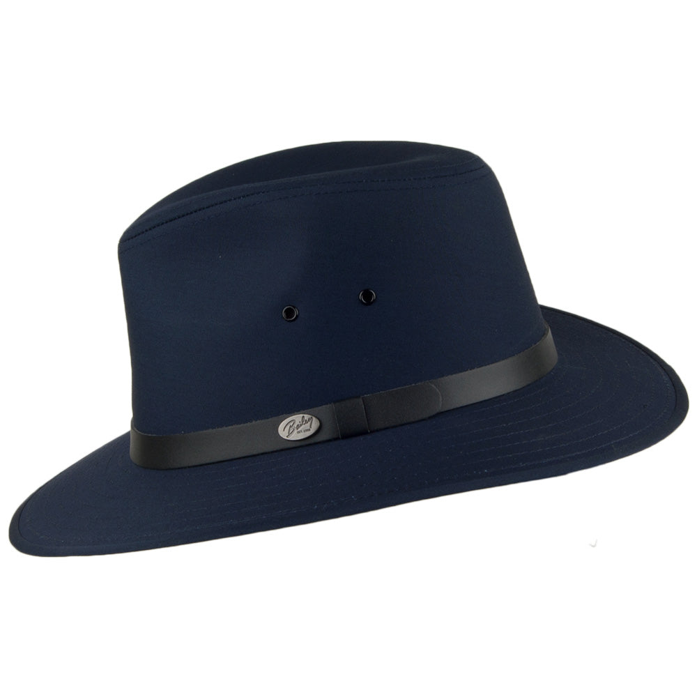 Chapeau Fedora Safari Hydrofuge Dalton bleu marine BAILEY
