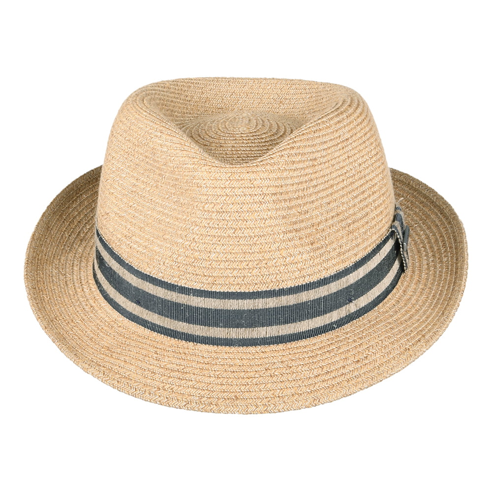 Chapeau Trilby en Paille Toyo et Lin naturel STETSON